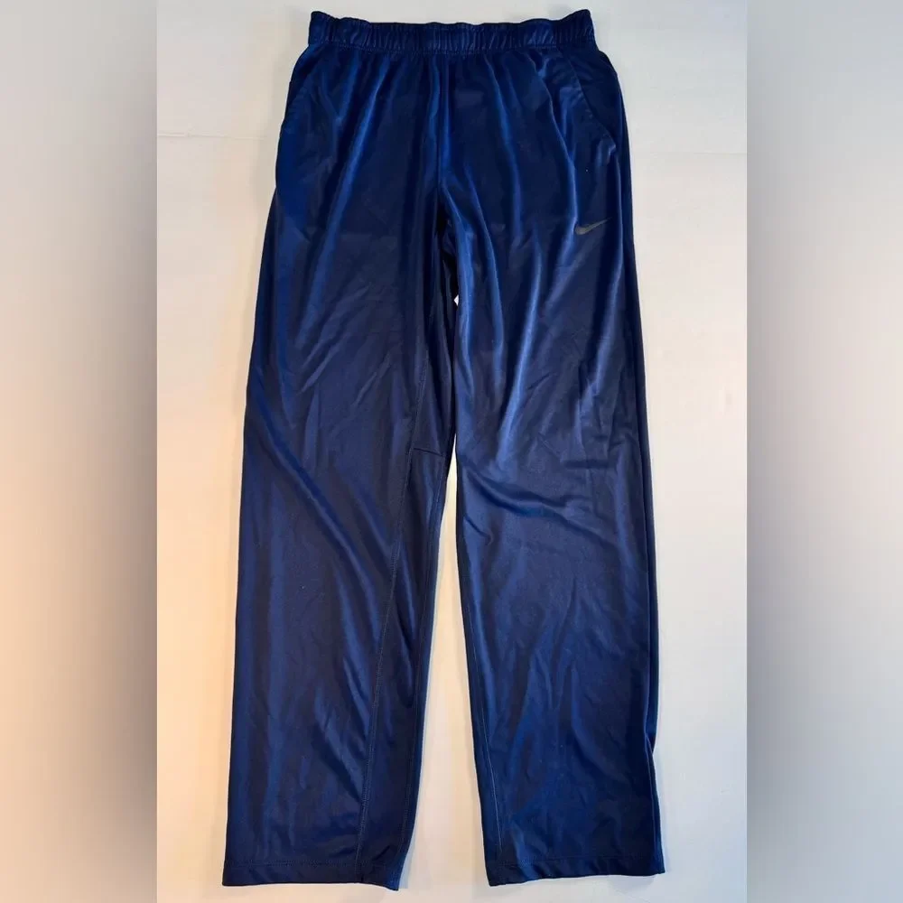 Nike Men's Navy Blue Joggers Size Medium